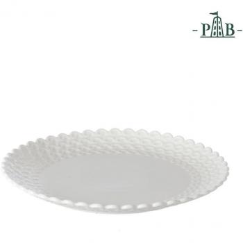 PORCELLANA Momenti-Plato para Tartas, Porcelana, Blanco, 0.1 x 0.1 x 0.1 cm