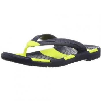Crocs Beach Line Flip - Sandalias de caucho Unisex, Blau