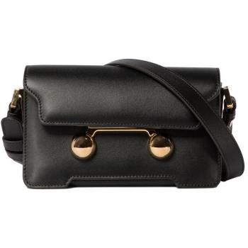 Marni Women's Trunkaroo Mini Shoulder Bag in Black, Cross Body Bags, female, Size: ONE SIZE