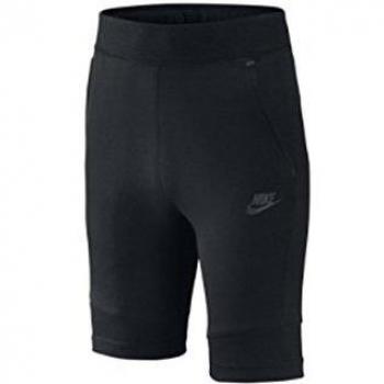 Nike Tech Fleece Short YTH - Pantalón corto para niño, color negro, talla XL
