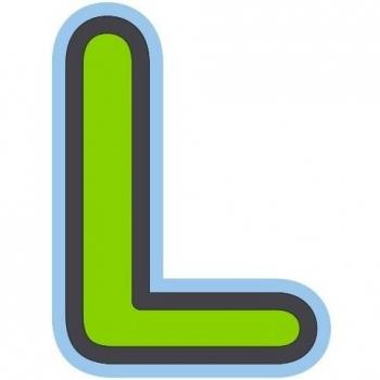 Bebemon BB094 - Letra decorativa, L verde