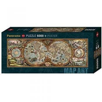 Puzzle Heye Mapa Hemisférico Panorama 6000 Piezas