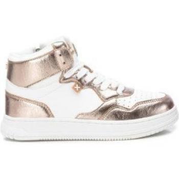 Zapatilla deportiva abotinada de mujer Xti 142472 Nude con cordón