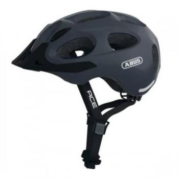 Abus Youn-I Ace Urban Bicycle Helmet - Sparkling Titan, Size L (56-61 cm)