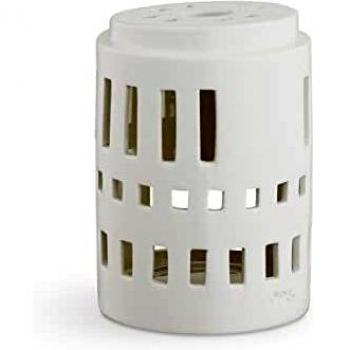 HAK Kähler Urbania Soporte para Velas de té, cerámica, Blanco, 11,5 x 8 cm