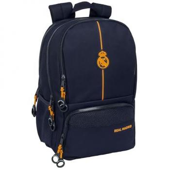 Safta Mochila de Pádel Real Madrid C.F. 2ª Equipación 24/25, mochila de deporte, ideal para diferentes edades, cómoda y versátil, calidad y resistencia, dimensiones 30x17x42 cm, color
