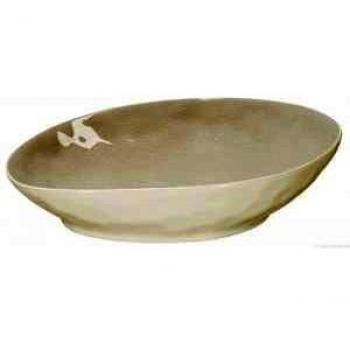 Asa 12225098 Plato, Porcelana, 25 x 23 x 6 cm, Champagne