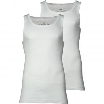 Camiseta Interior para Hombre TOM TAILOR, Paquete de 2, Algodón, Color Blanco, Talla XL