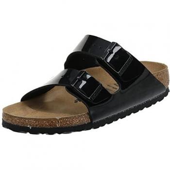 Birkenstock Arizona Birko-Flor Black Patent Women's Mules / Casual Shoes Size: 36