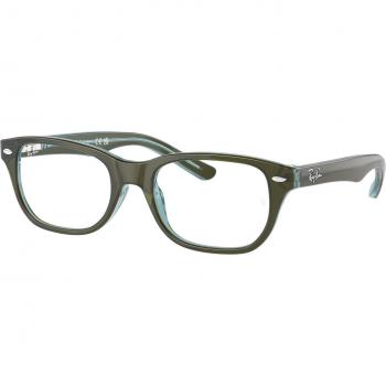 Ray-Ban Kids RY1555 3946 Bambino Squadrata Verde Eyewear, Size 46, Frame Only, Green Color, Blue Light Block Available