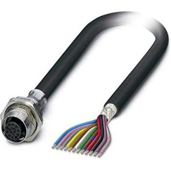 Conector de montaje Phoenix Contact M12 hembra 12 polos, 2m, 30V, 1.5A, IP67