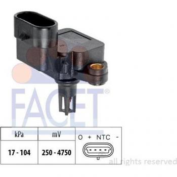 Sensor de presión de aire FACET para adaptación a la altura, modelo 10.3081, incluye sensor de presión del colector de admisión EPS 1.993.081