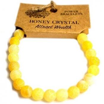 Brazalete de Cristal de Miel - Atrae la Riqueza y Potencia Energética