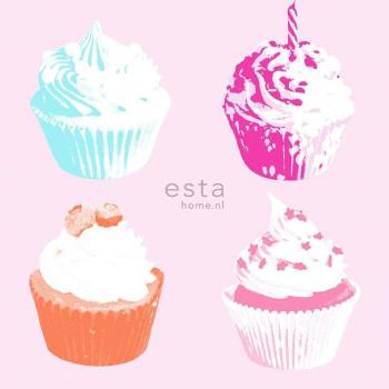 Papel Pintado XXL Cupcakes Multicolor - 50 x 900 cm - Estahome