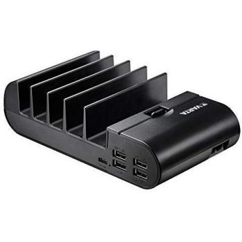 VARTA Home Charging Station con 2 Cables Micro USB de 20cm y un Cable CA de 160cm