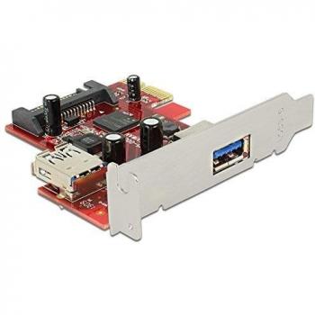Tarjeta PCI Express Delock 89273 con 1 puerto USB 3.0 externo y 1 interno