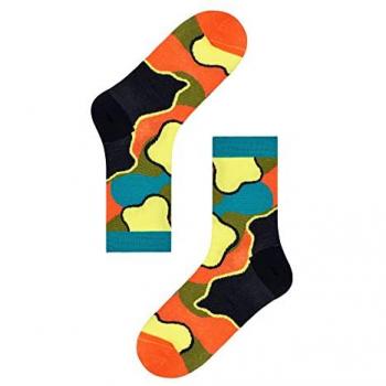 Calcetines Cortos Azules Estampados Liza Talla 36-40 - Happy Socks