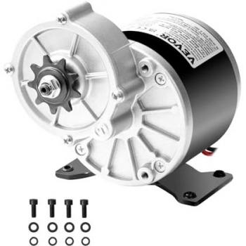 VEVOR 350W Powerful Electric DC Motor for Go-Karts and Electric Dirt Bikes, 24V 3000RPM Brushed Motor Engine
