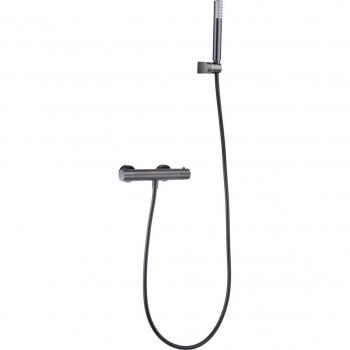 Kit de ducha termostático Monza Imex - BTM039-5BGM, color black gun metal