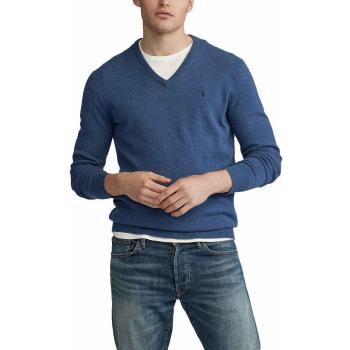 Jersey Ralph Lauren Merino Cuello Pico Azul Hombre M Azul
