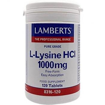 Lamberts L Lisina Hci 1000mg - 120 Tabletas, color Único