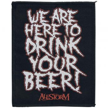 Alestorm We Are Here To Drink Your Beer! Unisex Parche Negro/blanco/Rojo 100% poliéster