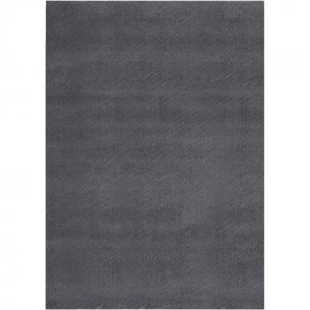Alfombra de área pelo corto blando suave lavable antracita 120x170 cm para sala de estar, dormitorio y habitación salón