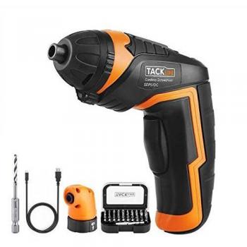 Destornillador Eléctrico Inalámbrico, Tacklife SDP51DC Atornillador Pequeño Recargable, 33 Accesorios