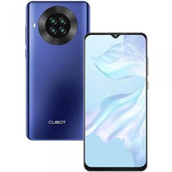 CUBOT Note 20 Teléfono Móvil Libre 4G, Smartphone 6,5 Pulgadas Pantalla, Android 10.0 3GB RAM +64GB ROM, 4200mAh, 20MP Cámara, Face ID, NFC, Dual SIM, Azul