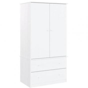 Armario ALTO Blanco 90x55x170 cm Madera maciza de pino