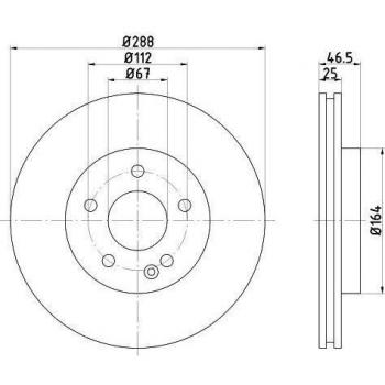 Disco de Freno HELLA PAGID 8DD 355 125-541 - Alta Calidad y Rendimiento