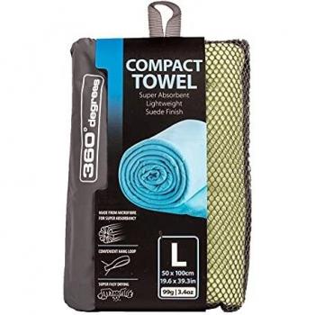 360 ° Compact Towel 50 * 100 cm, verde