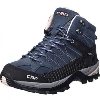 Botas de trekking CMP Rigel Mid Waterproof para mujer en color azul oscuro y negro, talla 42