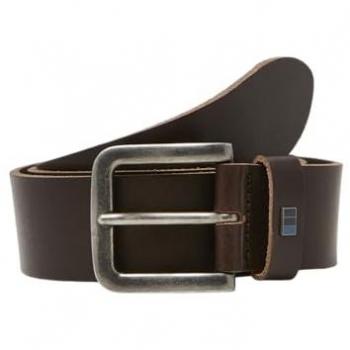 Jack & Jones Classic Black Coffee Leather Belt 80 cm