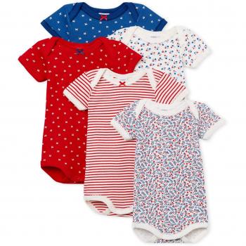 Petit Bateau Body MC_4795000, Bebé-para Niñas, Mehrfarbig