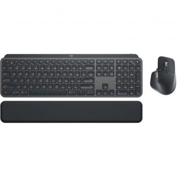Logitech Combo MX KEYS S (Teclado y Ratón Inalámbrico Bluetooth con Reposamuñecas Grafito)