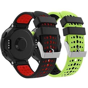 Supore Forerunner 235 Correa Reemplazo Suave Silicona Watch Band Deportiva Accessorios de Reloj Pulsera Ajustable con Cierre de Clip para Garmin Forerunner 235/220 / 230/620 / 630/735 Smart Watch