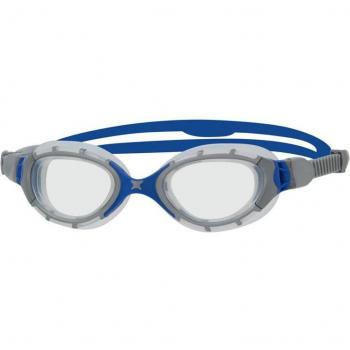 Gafas de natación Zoggs Predator Flex con lentes espejo gris y marco transparente