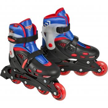 Cars joven patines de Fitness Street X ajustable Negro Schwarz / Blau / Rot Talla:31-34