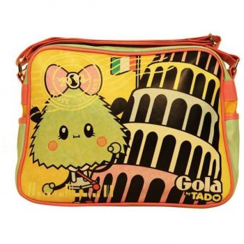 Gola Stylish Green Fabric Handbag with Shoulder Strap, Multicolor, ONE SIZE