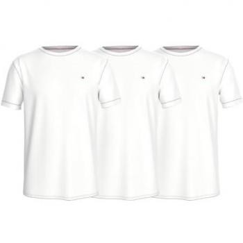 Tommy Hilfiger Men's 3-Pack Signature Cotton Essentials T-Shirts, White, Size: XL