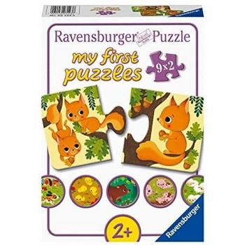Puzzle Ravensburger 9x2 Piezas - Animales y sus Crías para Niños a Partir de 2 Años