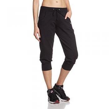 Erima Women's 3/4 Elastic Sweatpants - Black