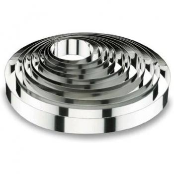 Aro Redondo Molde de Acero Inoxidable, Plateado, 8x4.5 CM - Lacor