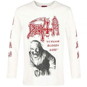 Death Scream Bloody Gore Manga Larga Blanco Roto L