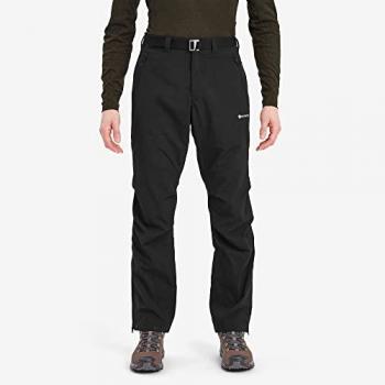 Montane Terra Pants Technical Softshell Trousers, Regular Leg, Black, Size 36