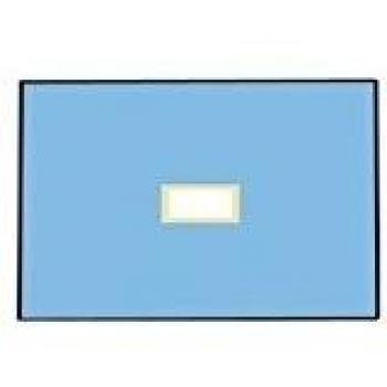 Mediberg Campo quirúrgico con orificio 6x9 cm en tela no tejida de doble acoplamiento, absorbente e impermeable, estéril y desechable, 2 capas, azul claro, tamaño 50x75 cm, sin látex, 75 pz empacadas