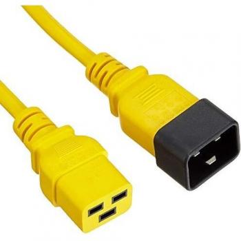 Cable de Alimentación C19 a C20 Amarillo 3,00 m - Tecnología Avanzada