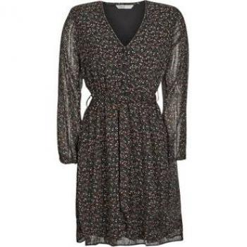 Only Cera Women's 3/4 Sleeve Short Dress in Black