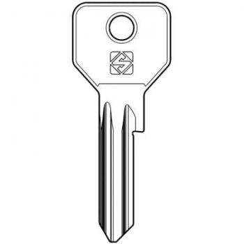 Llave Plana Cisa CS119 de Latón Niquelado con 5 Espinas